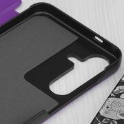 Husa pentru  Samsung Galaxy S25+ tip carte, Smart View, Mov