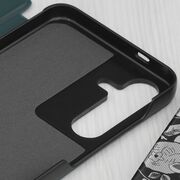 Husa pentru  Samsung Galaxy S25+ tip carte, Smart View, Verde
