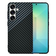 Husa pentru  Samsung Galaxy S25 CarbonFiber UltraSlim, Lightweight, Gri
