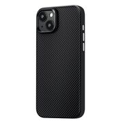 Husa pentru  iPhone 15 Plus compatibila MagSafe Premium Aramid Fiber - negru