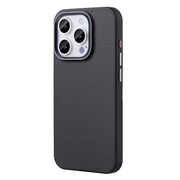 Husa pentru  iPhone 15 Pro compatibila MagSafe Premium Aramid Fiber - negru