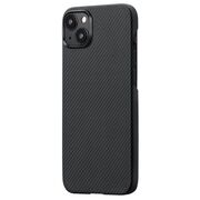 Husa pentru  iPhone 15 compatibila MagSafe High Grade Aramid Fiber Series - negru royal