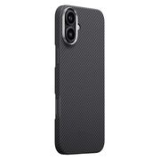 Husa pentru  iPhone 16 Plus compatibila MagSafe High Grade Aramid Fiber Series - negru royal