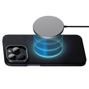 Husa pentru  iPhone 16 Pro Max compatibila MagSafe High Grade Aramid Fiber Series - negru royal