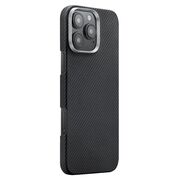 Husa pentru  iPhone 16 Pro compatibila MagSafe High Grade Aramid Fiber Series - negru royal
