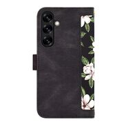 Husa tip carte pentru  Samsung Galaxy S25+, functie stand si port carduri, Negru