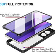 Pachet 360: Husa cu folie integrata pentru  Xiaomi Redmi Note 14 5G Cover360 fata / spate - Negru