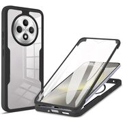 Pachet 360: Husa cu folie integrata pentru  Oppo Reno 12F, 12FS Cover360 fata / spate - Negru
