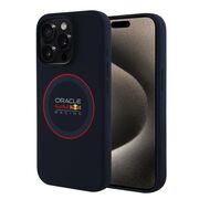 Husa premium pentru  iPhone 15 Pro compatibila MagSafe Red Bull Racing - Albastru