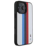 Husa premium pentru  iPhone 16 Pro Max compatibila MagSafe BMW Signature - Multicolor