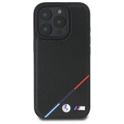 Husa premium pentru  iPhone 16 Pro Max compatibila MagSafe BMW Signature - Negru electric
