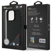 Husa premium pentru  iPhone 16 Pro Max compatibila MagSafe BMW Signature - Negru electric