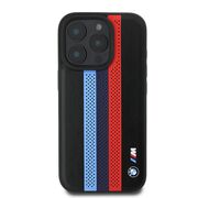 Husa premium pentru  iPhone 16 Pro Max compatibila MagSafe BMW Signature - Negru denim