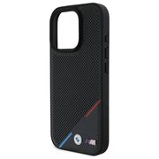 Husa premium pentru  iPhone 16 Pro Max compatibila MagSafe BMW Signature - Negru electric