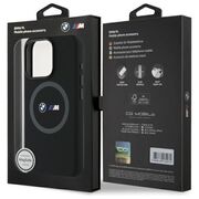 Husa premium pentru  iPhone 16 Pro Max compatibila MagSafe BMW Signature - Negru print