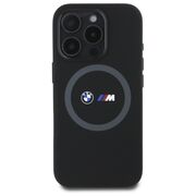 Husa premium pentru  iPhone 16 Pro Max compatibila MagSafe BMW Signature - Negru print