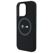 Husa premium pentru  iPhone 16 Pro Max compatibila MagSafe BMW Signature - Negru print