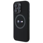 Husa premium pentru  iPhone 16 Pro Max compatibila MagSafe BMW Signature - Negru print
