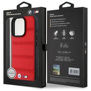 Husa premium pentru  iPhone 16 Pro Max compatibila MagSafe BMW Signature - Rosu