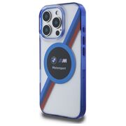 Husa premium pentru  iPhone 16 Pro Max compatibila MagSafe BMW Signature - Transparent