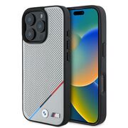 Husa premium pentru  iPhone 16 Pro compatibila MagSafe BMW Signature - Gri