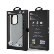 Husa premium pentru  iPhone 16 Pro compatibila MagSafe BMW Signature - Gri