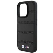 Husa premium pentru  iPhone 16 Pro compatibila MagSafe BMW Signature - Negru denim