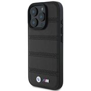Husa premium pentru  iPhone 16 Pro compatibila MagSafe BMW Signature - Negru denim