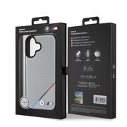 Husa premium pentru  iPhone 16 compatibila MagSafe BMW Signature - Gri