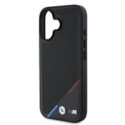 Husa premium pentru  iPhone 16 compatibila MagSafe BMW Signature - Negru denim