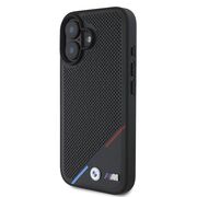 Husa premium pentru  iPhone 16 compatibila MagSafe BMW Signature - Negru denim