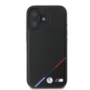 Husa premium pentru  iPhone 16 compatibila MagSafe BMW Signature - Negru denim