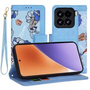 Husa tip carte pentru  Xiaomi 15, functie stand si port carduri, Albastru