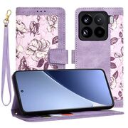 Husa tip carte pentru  Xiaomi 15 Pro, functie stand si port carduri, Mov