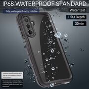 Pachet 360: Husa cu folie integrata pentru  Samsung Galaxy A16 ShockProof Dust-Water Proof Full Body, negru - transparent