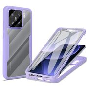 Pachet 360: Husa cu folie integrata pentru  Xiaomi 15 Cover360 fata / spate - Mov
