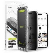 [Pachet 2x] Folie sticla iPhone 16 Pro Ringke Easy Slide Tempered Glass, privacy