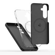 Husa pentru Samsung Galaxy S25 compatibila MagSafe Liquid Silicone - negru
