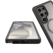 Pachet 360: Husa cu folie integrata pentru Samsung Galaxy S25 Ultra compatibila MagSafe fata-spate Defense360 - negru