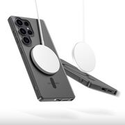 Husa pentru Samsung Galaxy S25 Ultra compatibila MagSafe Ultra-slim, Ghost Series, frosted - negru