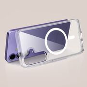 Huse pentru Samsung Galaxy S25 cu MagSafe Crystal Clear Back Series - ice