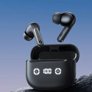 Casti wireless Bluetooth cu afisaj digital Havit TW984, negru