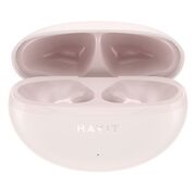 Casti Bluetooth cu microfon, TWS earbuds Havit TW986, roz