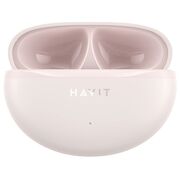 Casti Bluetooth cu microfon, TWS earbuds Havit TW986, roz