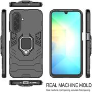 Husa pentru  Samsung Galaxy A26 cu inel Ring Armor Kickstand Tough, Negru