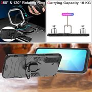 Husa pentru  Samsung Galaxy A26 cu inel Ring Armor Kickstand Tough, Negru