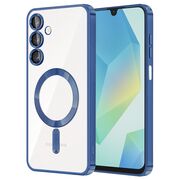 Husa pentru  Samsung Galaxy A16 cu MagSafe si protectie pentru lentile anti-shock 1.5 mm transparent - Albastru
