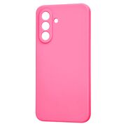 Husa pentru  Samsung Galaxy A36 Liquid Silicone, subțire, captusita cu microfibra, anti amprentă, protectie cameră foto, Fucsia