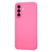 Husa pentru  Samsung Galaxy A36 Liquid Silicone, subțire, captusita cu microfibra, anti amprentă, protectie cameră foto, Fucsia