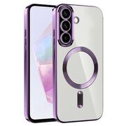 Husa pentru  Samsung Galaxy A36 cu MagSafe si protectie pentru lentile anti-shock 1.5 mm transparent - Lavanda